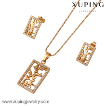 61423-Xuping Fashion Woman Jewlery engastado con oro de 18 quilates plateado